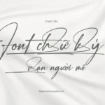 Font Việt hóa SVN Janelotus Regular(chữ ký)