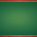 New year empty green background with gold border