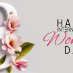 Celebrate the remarkable women in your life with a bright and floral banner on International Women's Day.