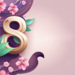 Colorful abstract background for March 8. Wallpapers for Women's Day. Spring