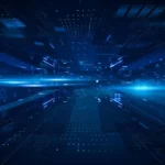 Technology background design by using digital elements