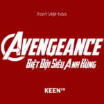 Font Việt hóa SVN Avengeance (Avengers)