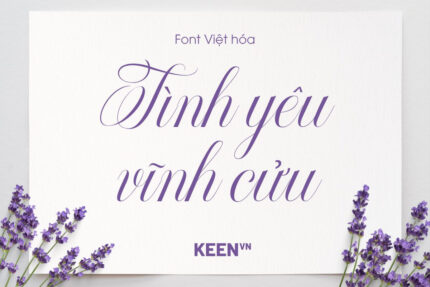 Font Việt hóa DFVN Radja Lover Script
