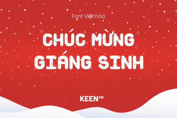 Font Việt hóa MTD Snow For Santa