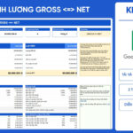 Template Tính lương Gross/Net Google Sheet