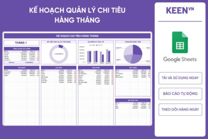 [GS-PLAN-006] Kế hoạch Quản lý Chi tiêu hàng tháng Google Sheet