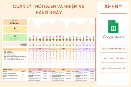 [GS-PLAN-007] Mẫu quản lý thói quen và nhiệm vụ hàng ngày
