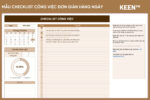 [GS-PLAN-009] Mẫu checklist công việc đơn giản hàng ngày 1