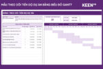 [GS-PLAN-010] Mẫu theo dõi tiến độ dự án bằng biểu đồ GANTT Google Sheet 1